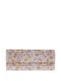 Jimmy Choo floral-embellished clutch bag - Silver