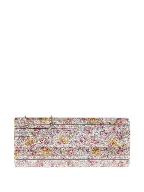 Jimmy Choo floral-embellished clutch bag