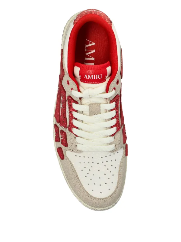 AMIRI Pacific Bones スニーカー | レッド | FARFETCH JP