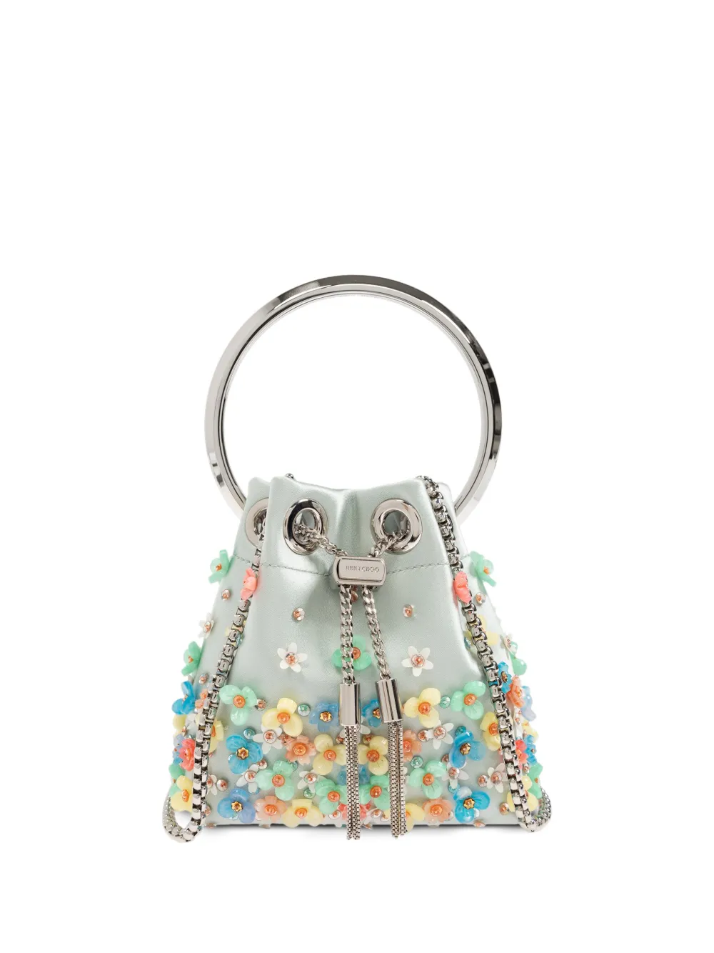 Jimmy Choo micro Bon Bon bucket bag | Green | Image 1