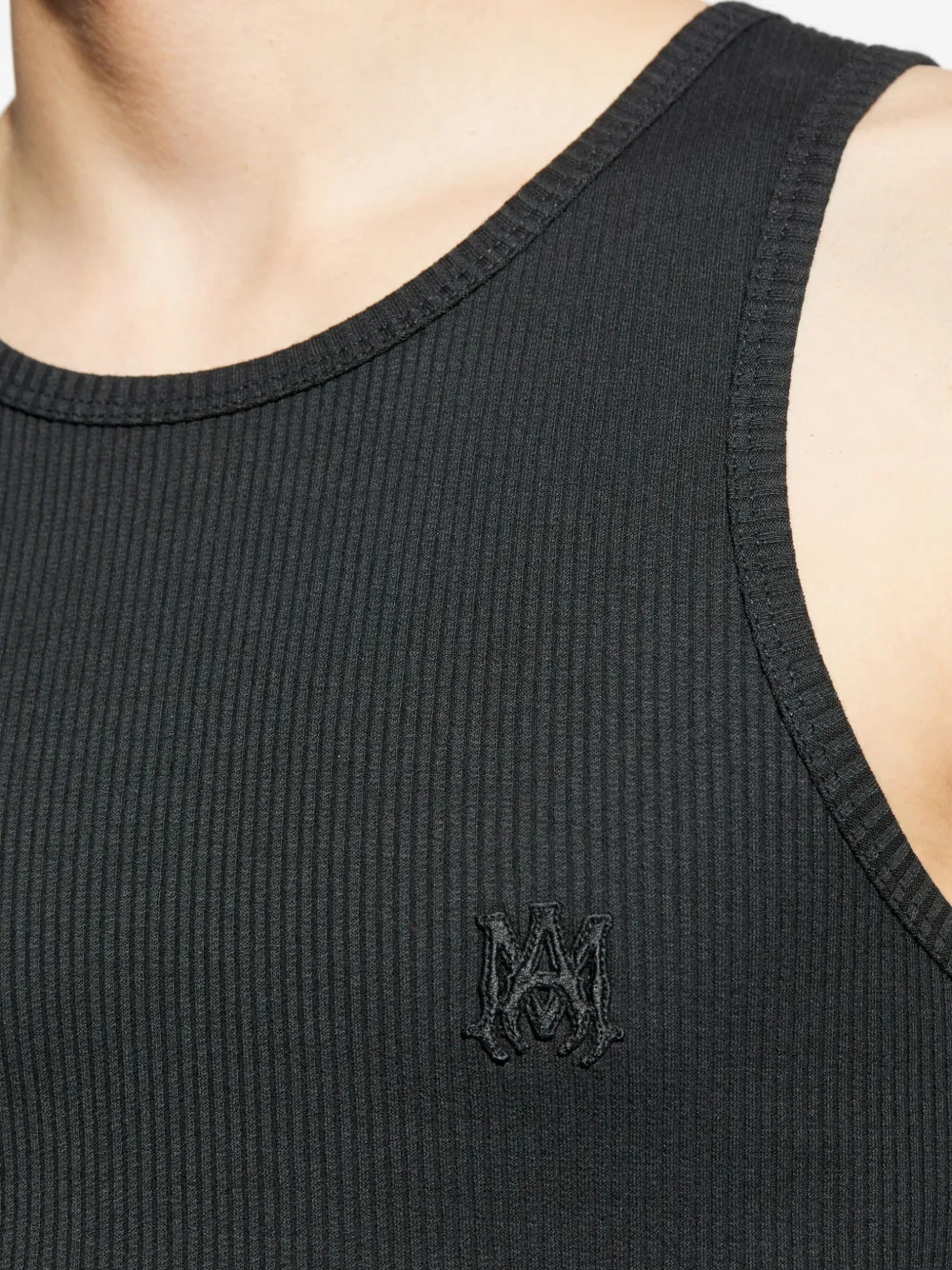 AMIRI Geribbelde tanktop Zwart