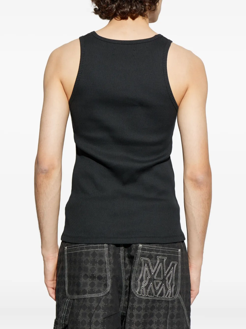 AMIRI Geribbelde tanktop Zwart