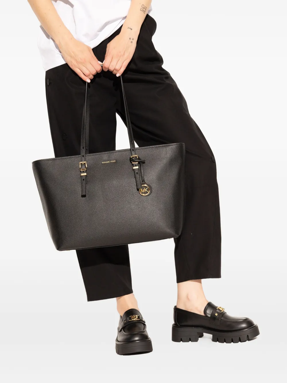 Michael Kors Leren shopper Zwart