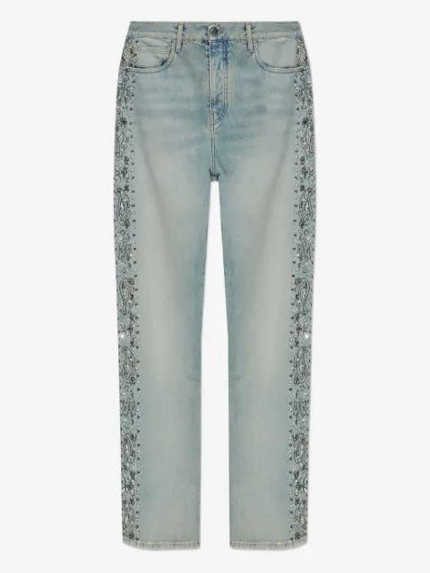 AMIRI jeans con detalles de cristal