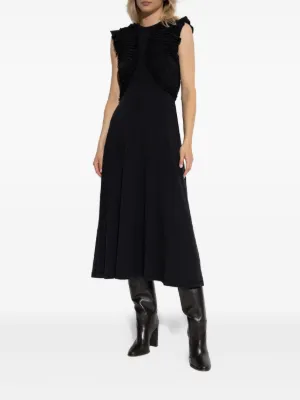 *Ulla Johnson* プリントジャージーワンピース ドレス Ulla Johnson - カプリス アシンメトリック プリント シルク