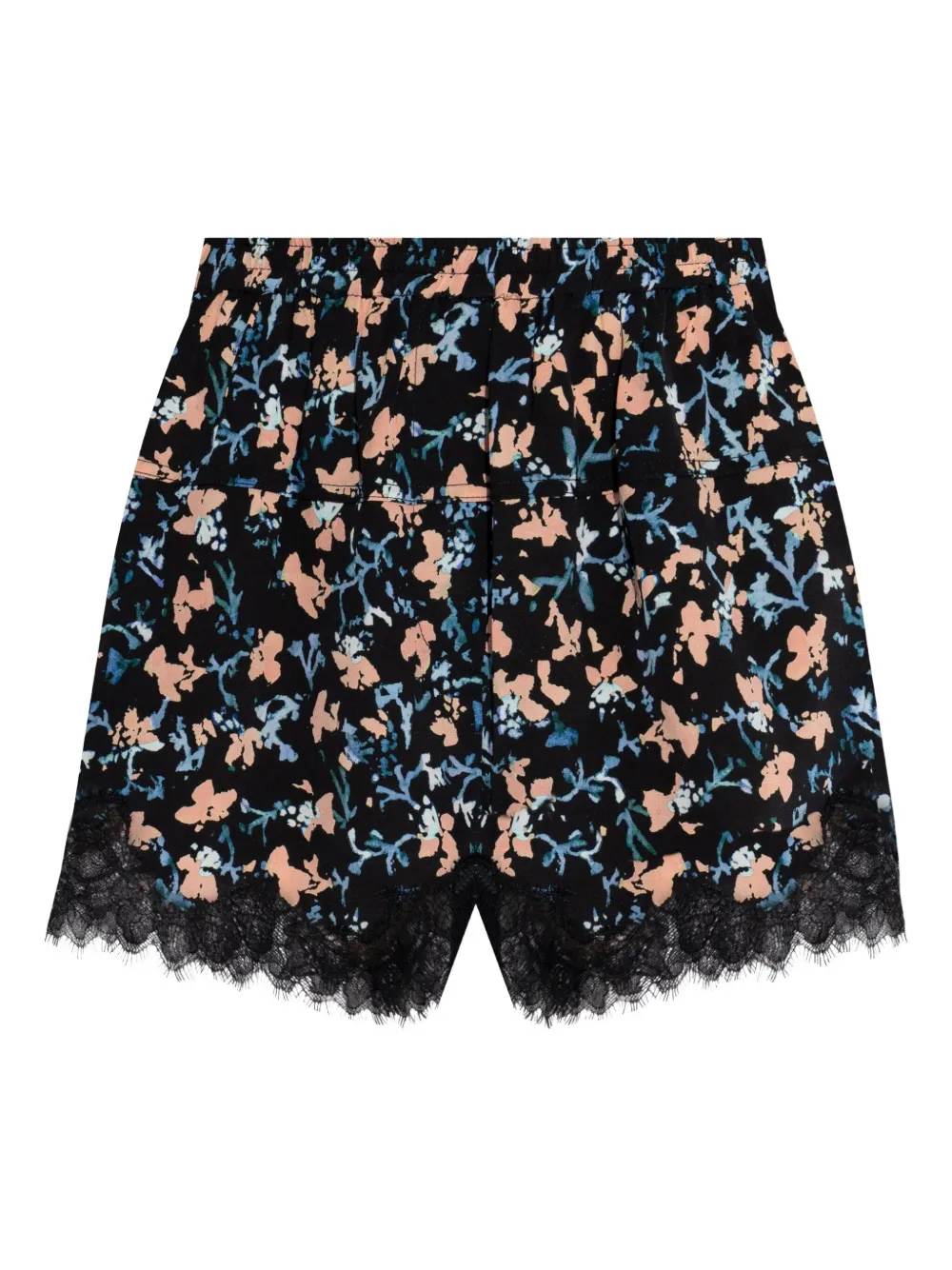 Ulla Johnson Noella floral-print lace-trim shorts | Black | Image 1
