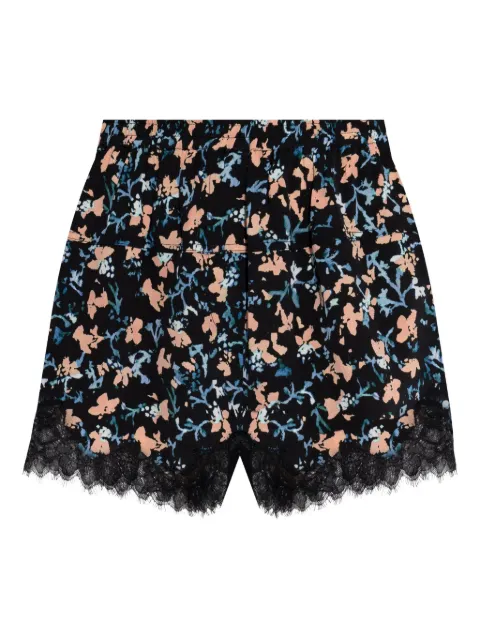 Ulla Johnson Noella floral-print lace-trim shorts