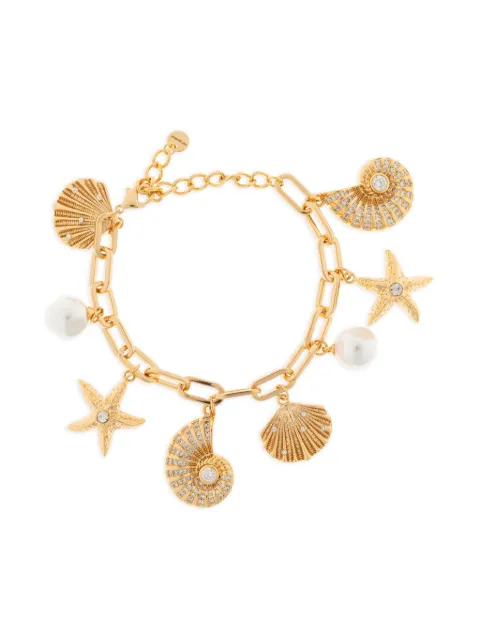 Self-Portrait sea life-charm bracelet