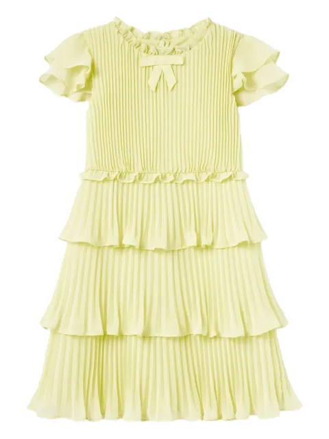 Self-Portrait Kids pleated tiered dress