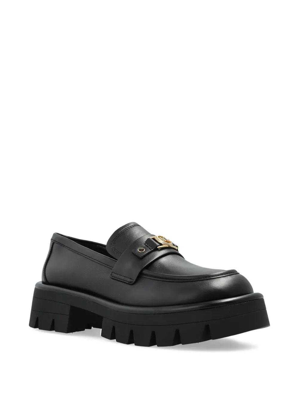 Michael Michael Kors chunky-sole leather loafers - Zwart