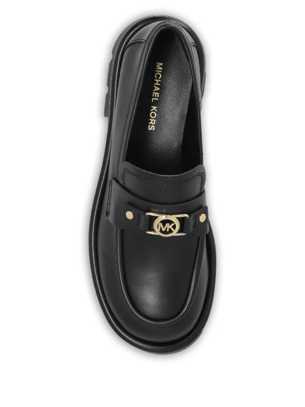 Michael Michael Kors chunky-sole Leather Loafers | Black | FARFETCH