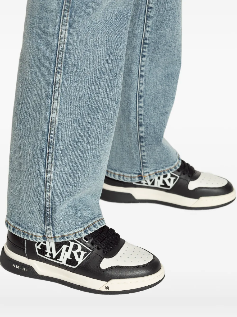 AMIRI logo-embossed low-top sneakers Black