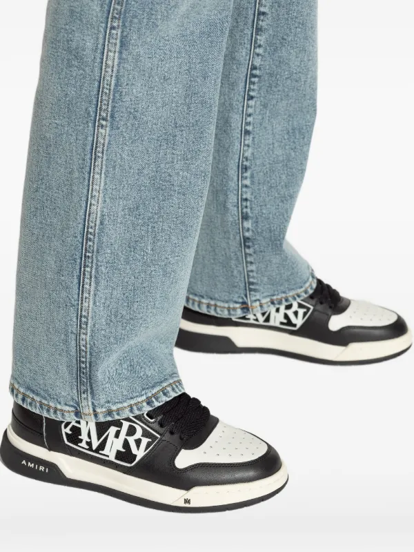 AMIRI logo-embossed low-top Sneakers | Black | FARFETCH