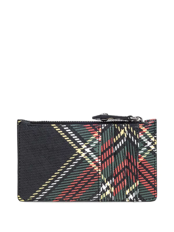 【関税&送料込】Vivienne Westwood Printed Leather Wallet Vivienne Westwood plaid-print Wallet | Black | FARFETCH CA