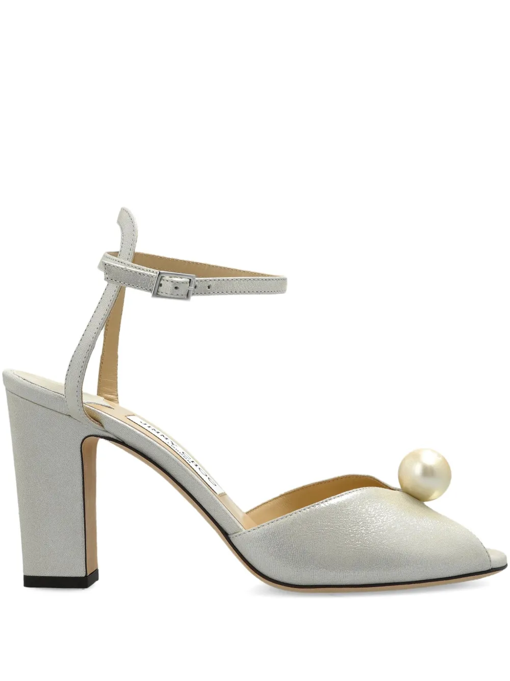 Jimmy Choo 85mm Sacaria sandals White