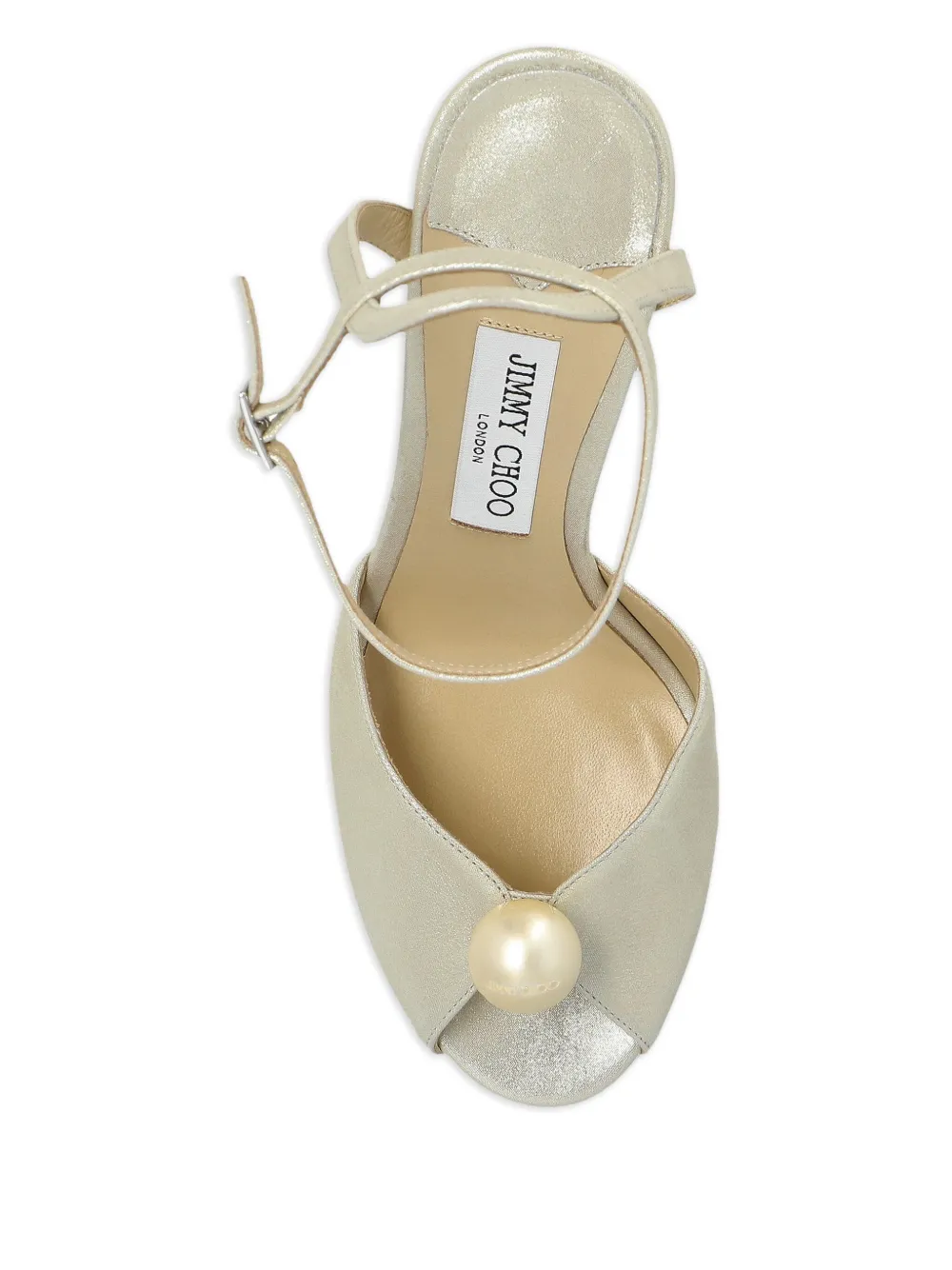 Jimmy Choo 85 mm Sacaria sandalen Wit