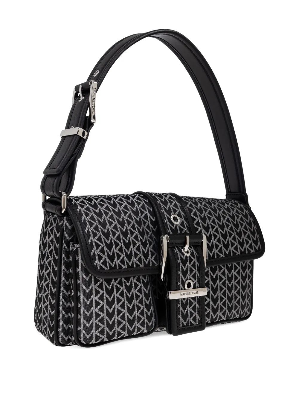 Michael Kors Schoudertas met monogramprint Zwart