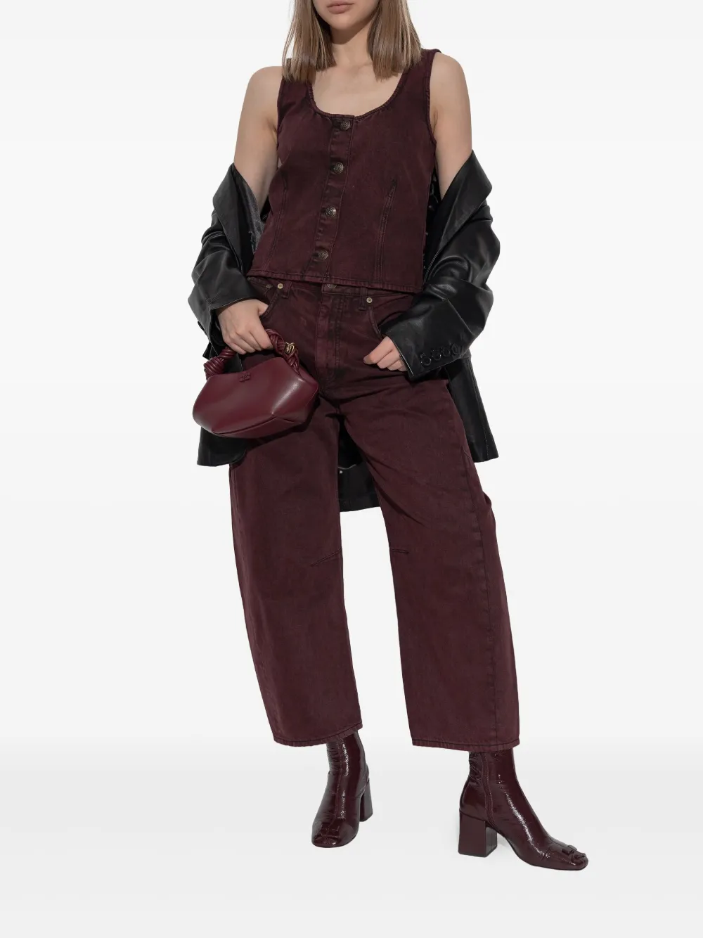 Rag & bone five-pockets jeans - Rood