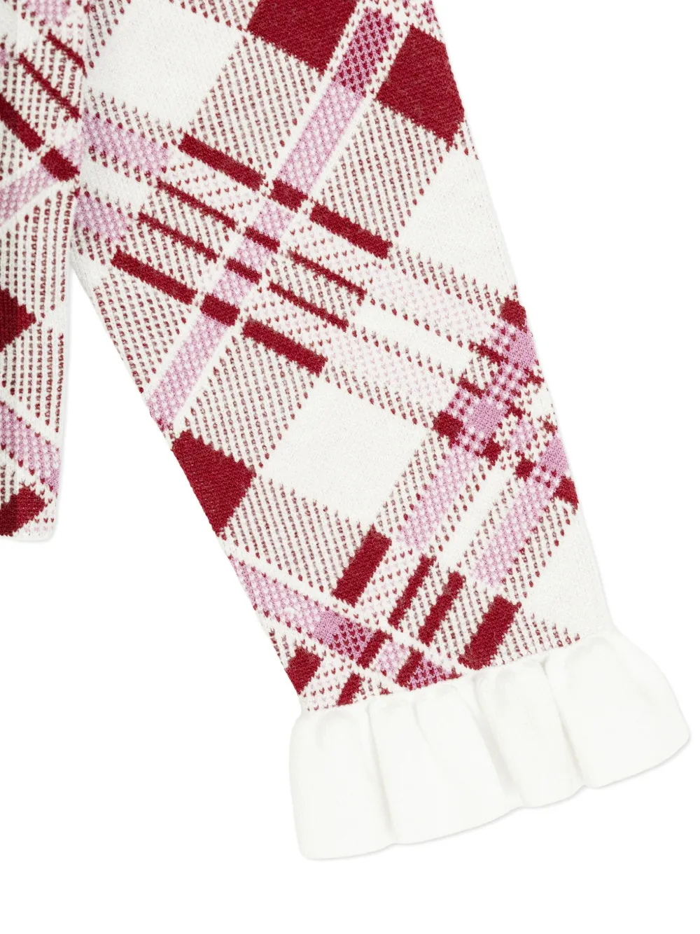 Self-Portrait Kids Geruit vest Rood