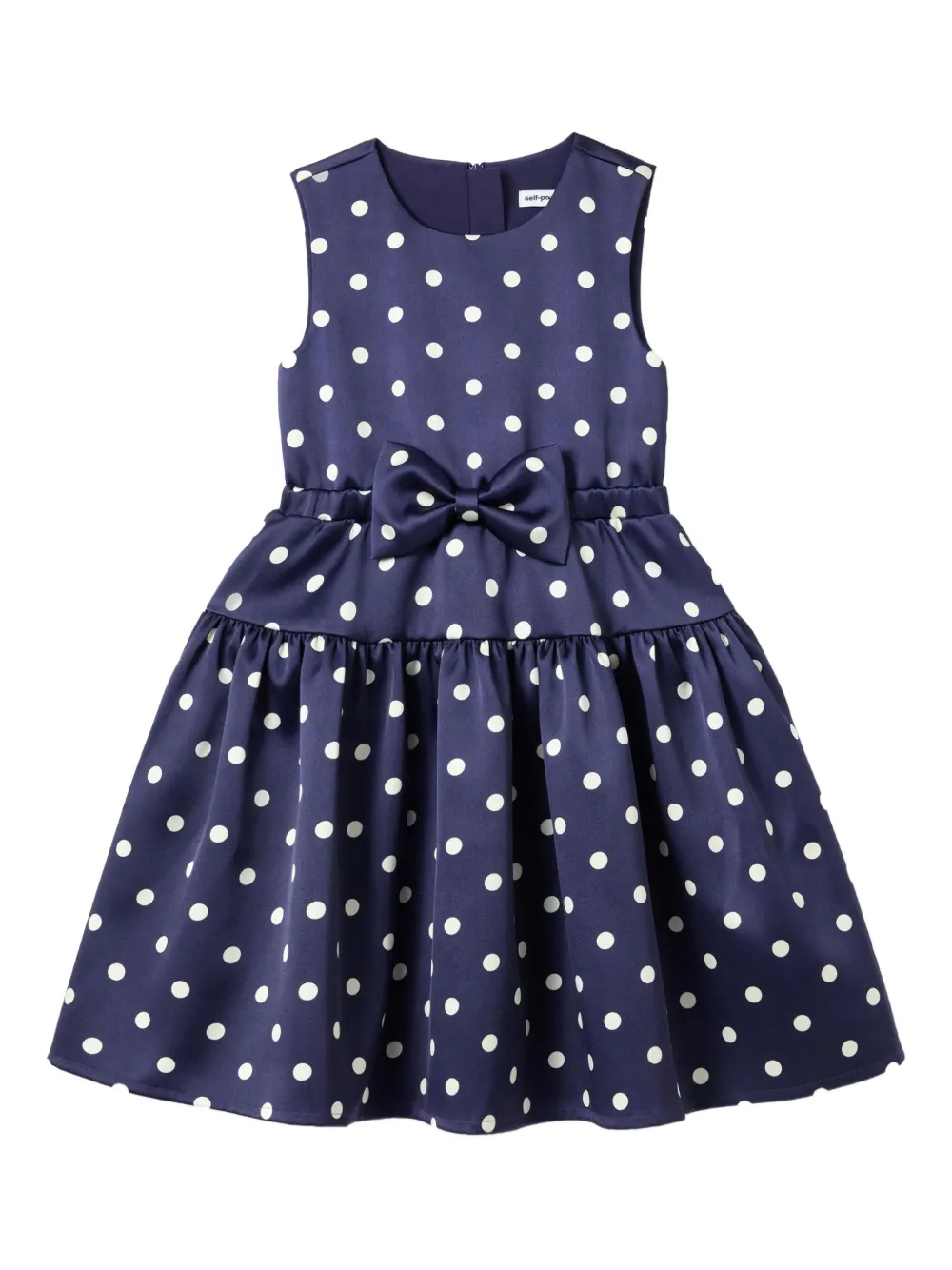 Self-Portrait Kids Jurk met stippen Blauw