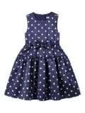 Self-Portrait Kids polka-dot sleeveless dress - Blue