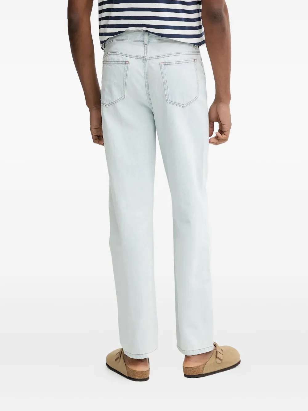 Apc Martin Straight Jeans In Blue