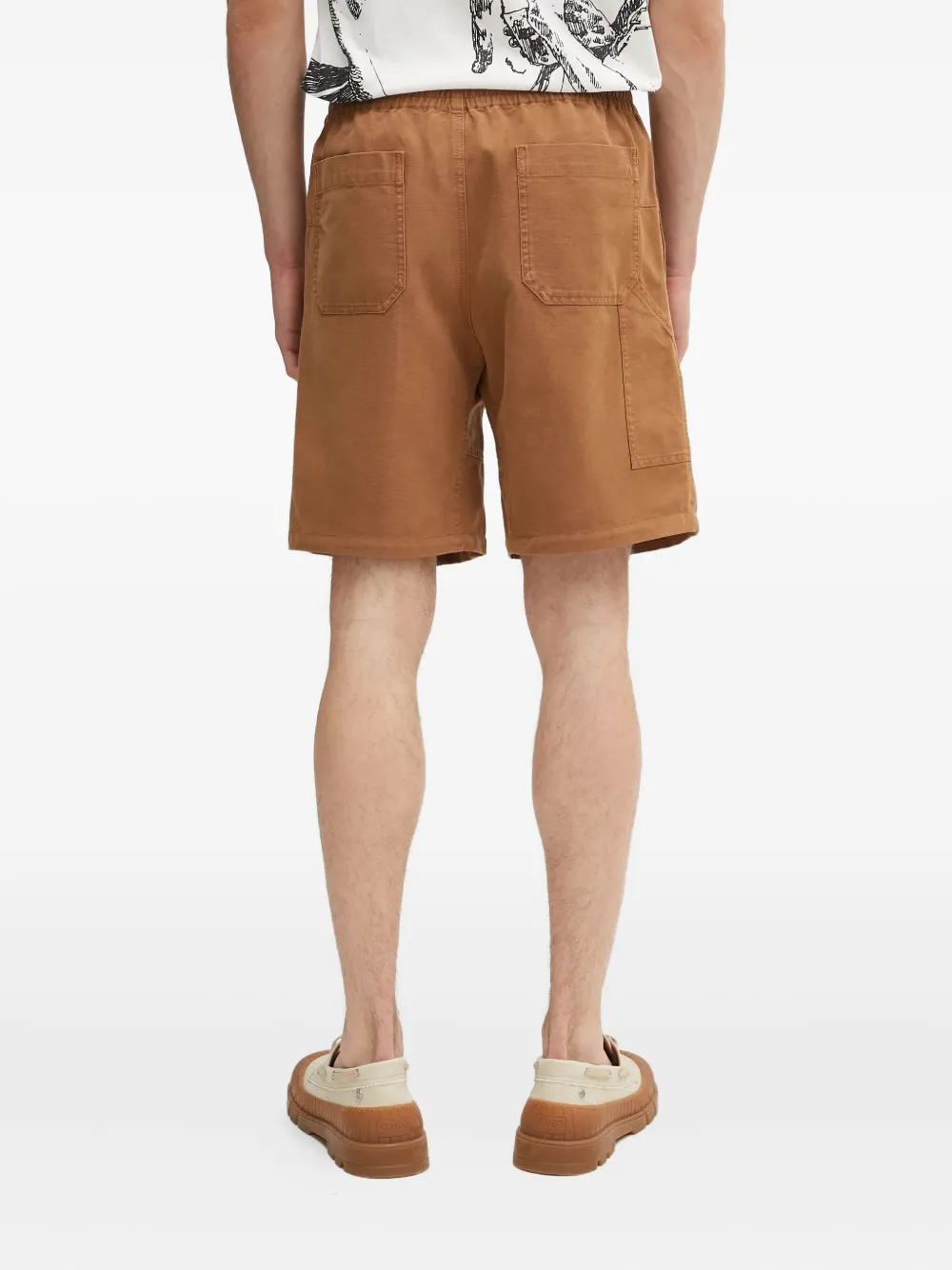 A.P.C. Norris shorts met elastische taille Bruin