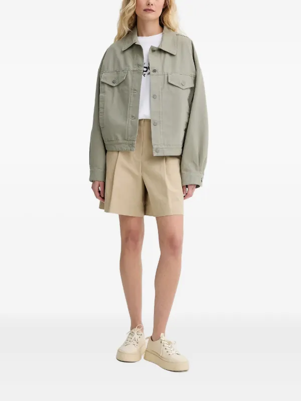 A.P.C. Cally button-fastening Jacket | Green | FARFETCH