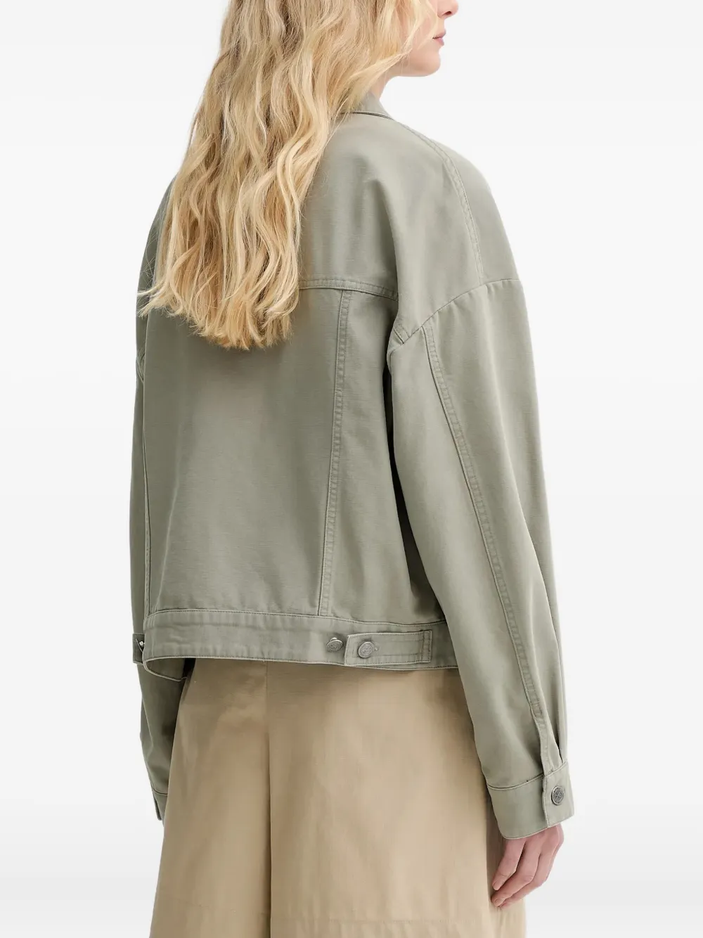 A.P.C. Cally jack met knoopsluiting Groen