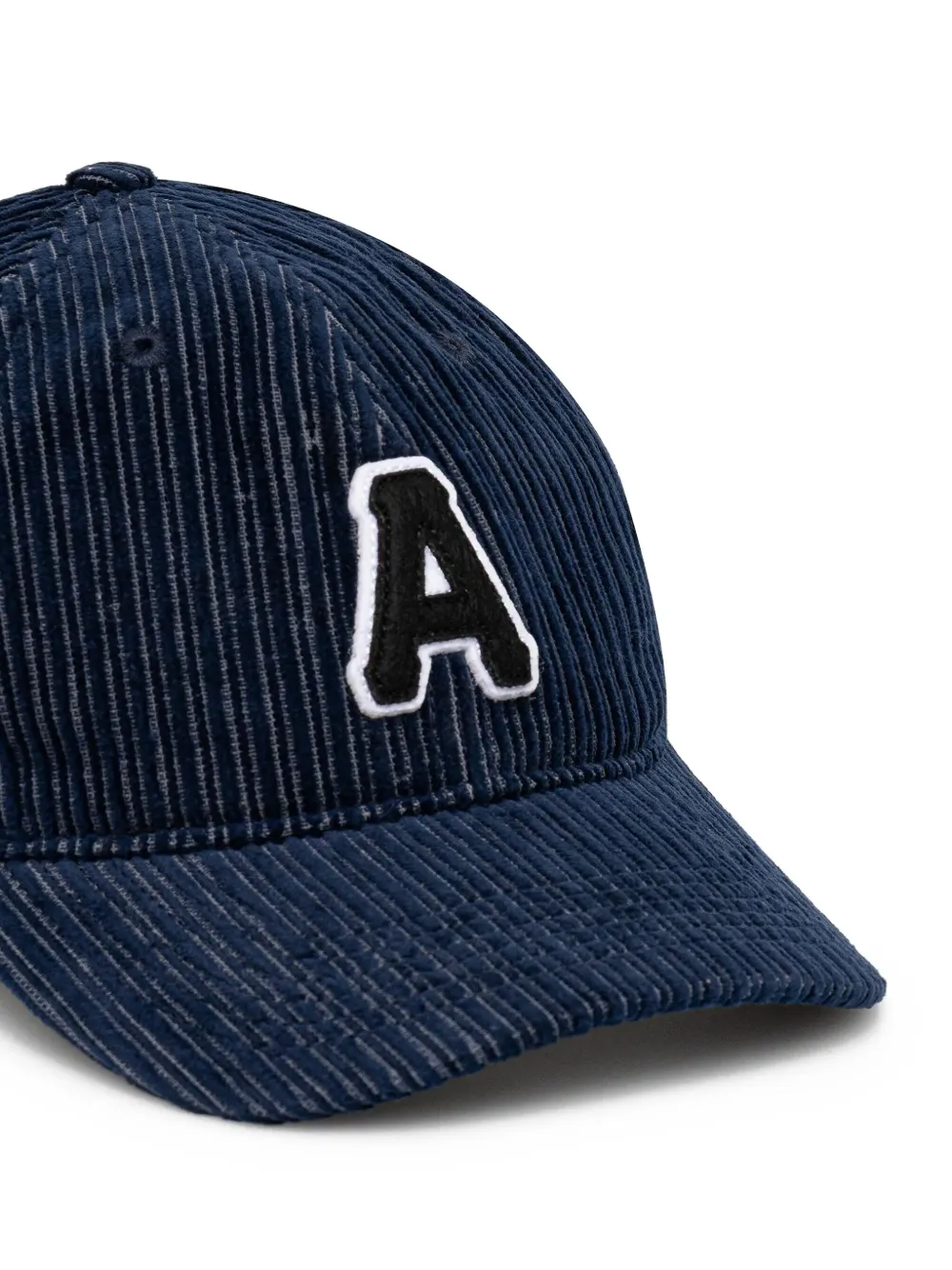 AAPE BY *A BATHING APE Ribfluwelen honkbalpet met A-logo Blauw