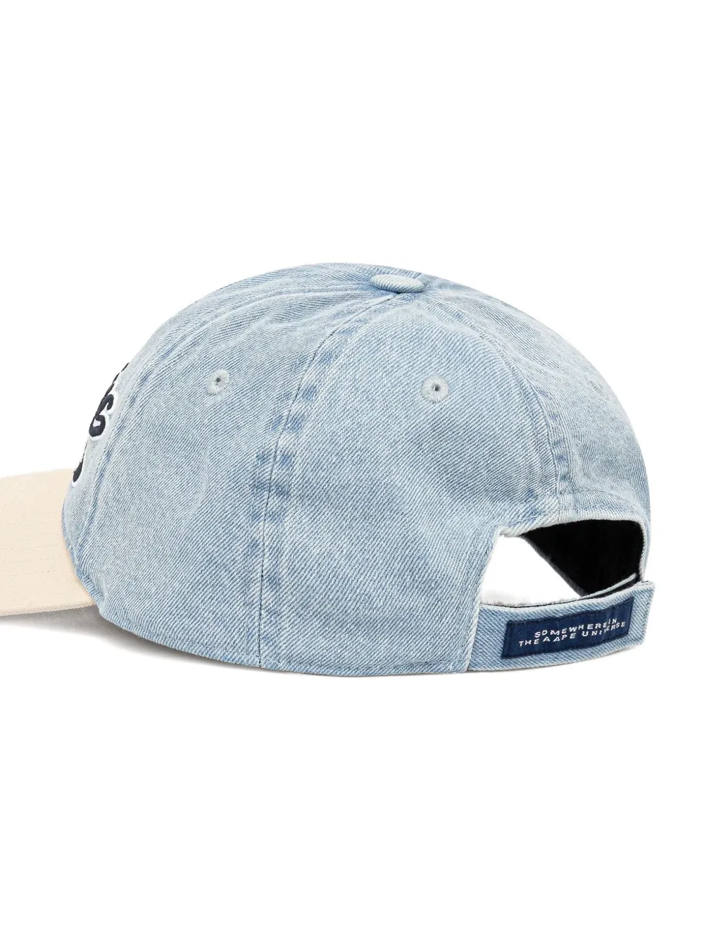 AAPE BY *A BATHING APE Denim pet met logo Blauw