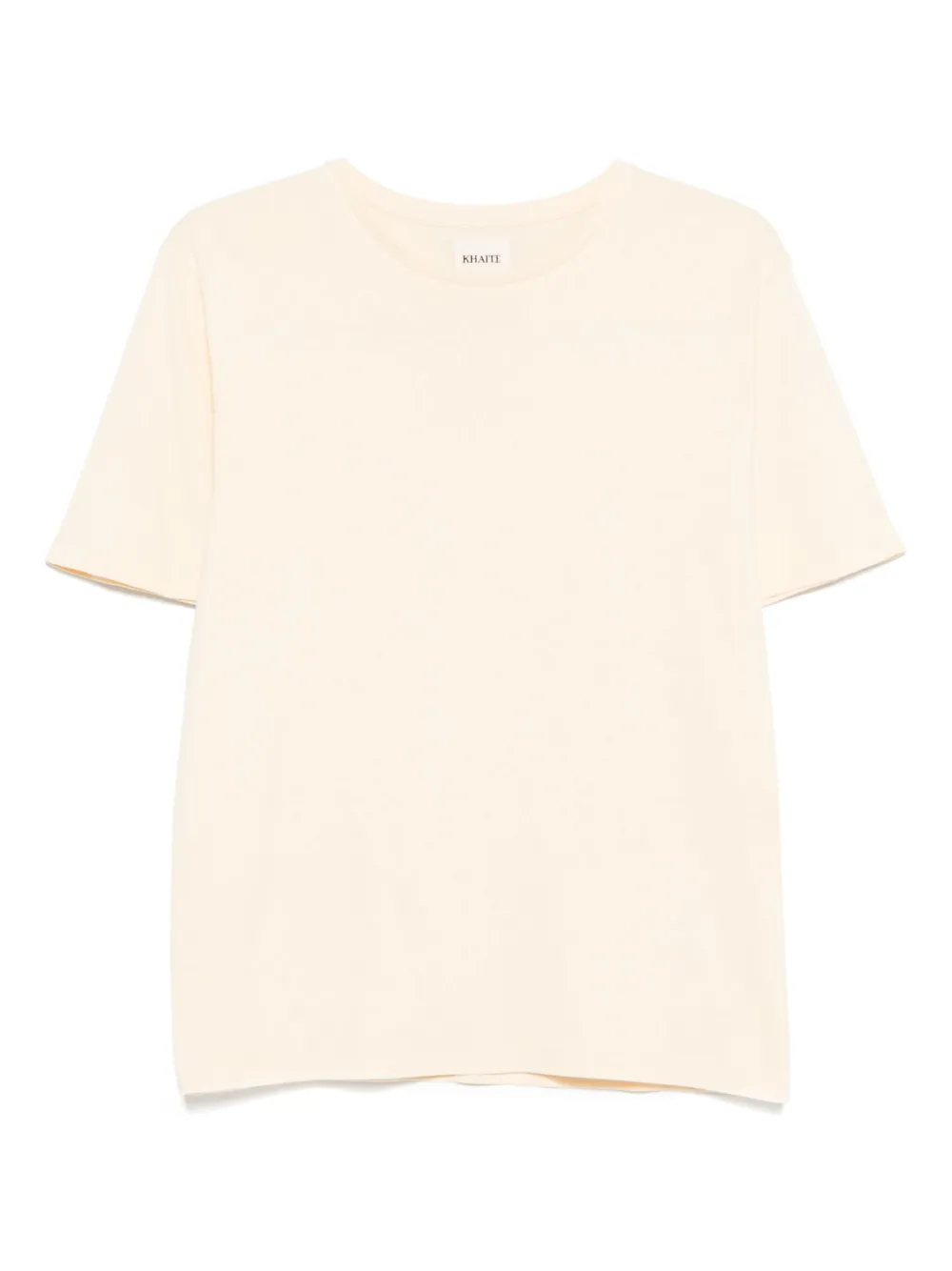KHAITE Katoenen T-shirt Geel