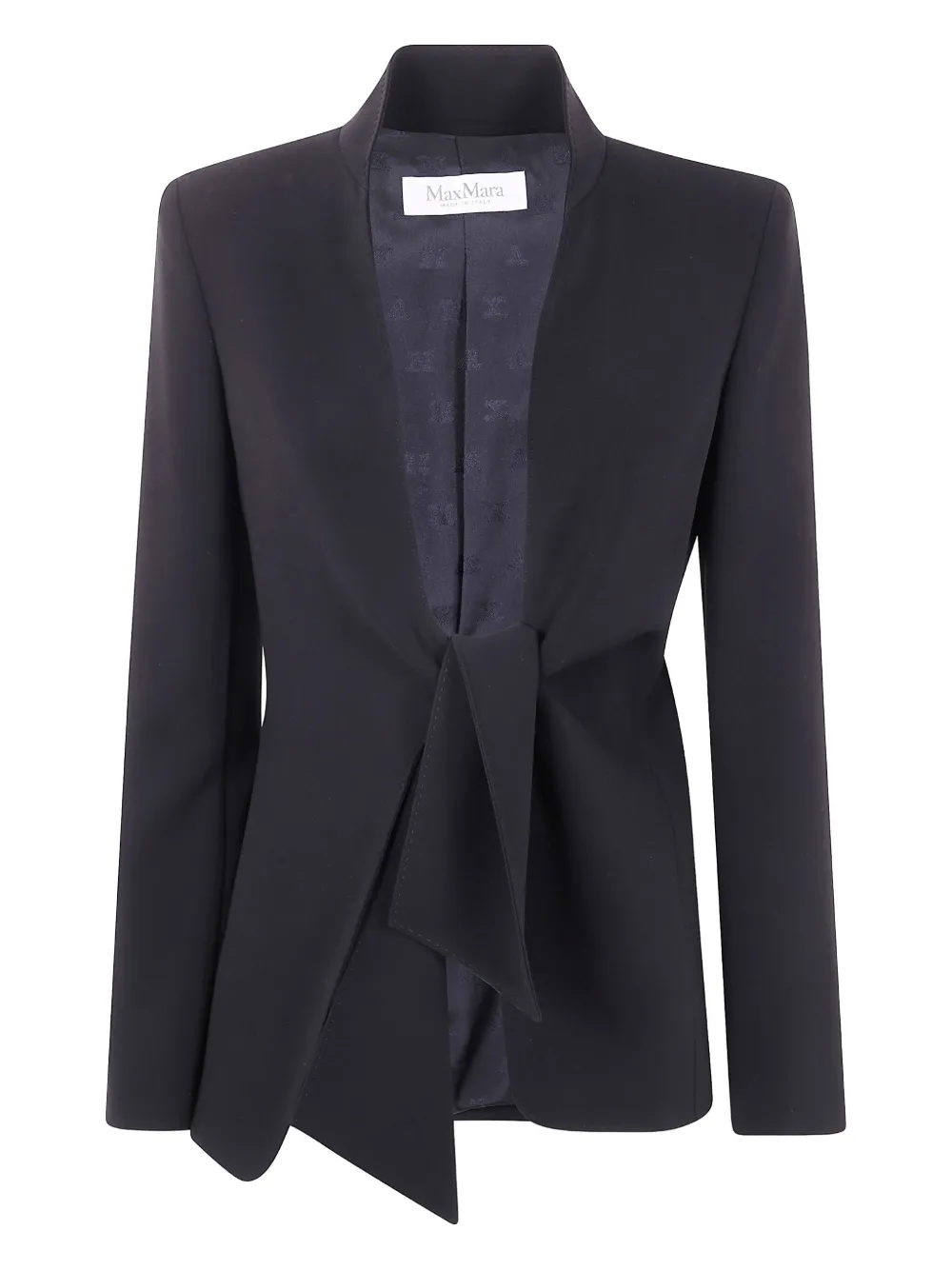 Max Mara Ghiotto tie-fastening blazer Zwart