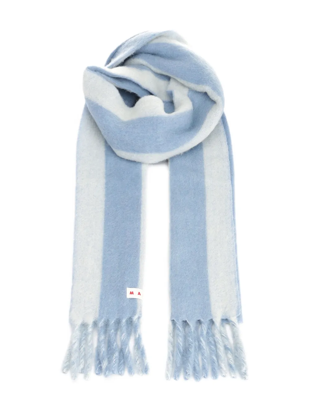Marni Gestreepte sjaal Blauw