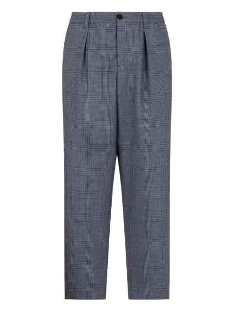 Marni checked pleated trousers