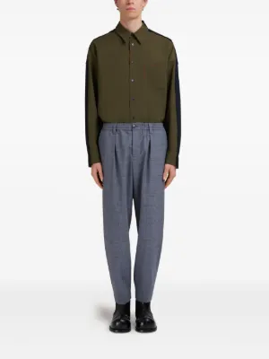 MARNI マルニ スラックス こげ茶 40(M位) 2108424S0173 TIME SALE] MARNI マルニ チェック柄 キャロットカット