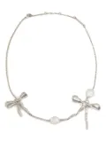 Marni double-bow necklace - Silver