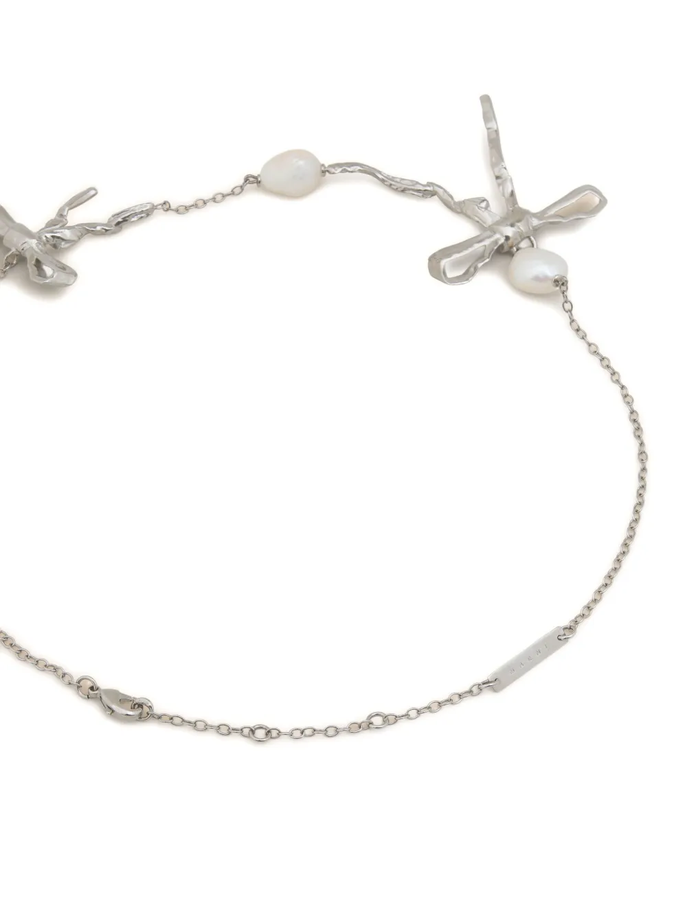 Marni Halsketting met dubbele strik - Zilver