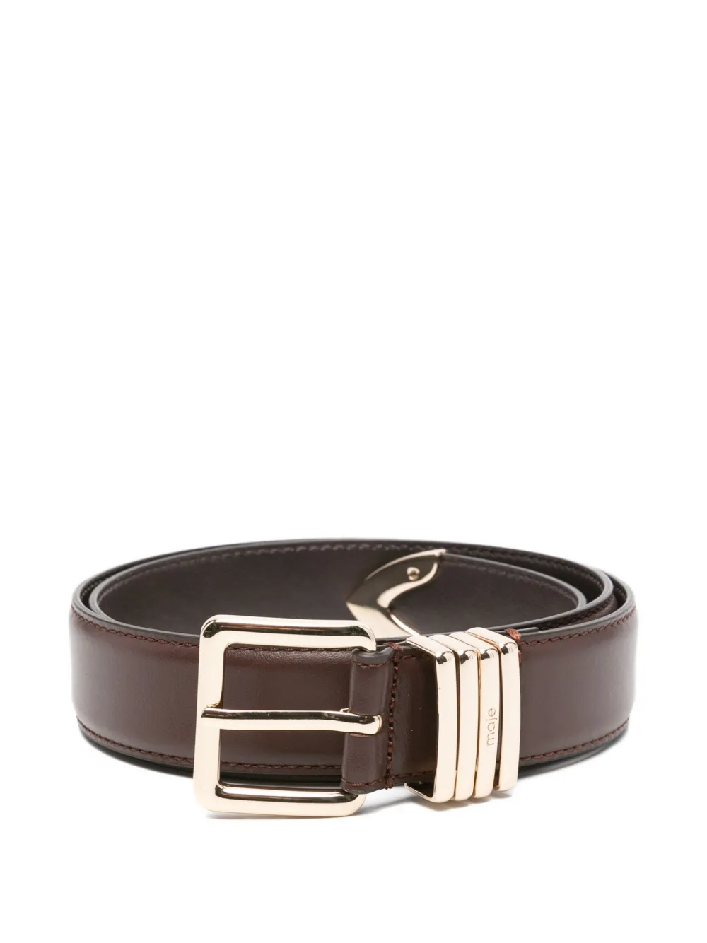 Maje calf-leather belt | Brown | Image 1