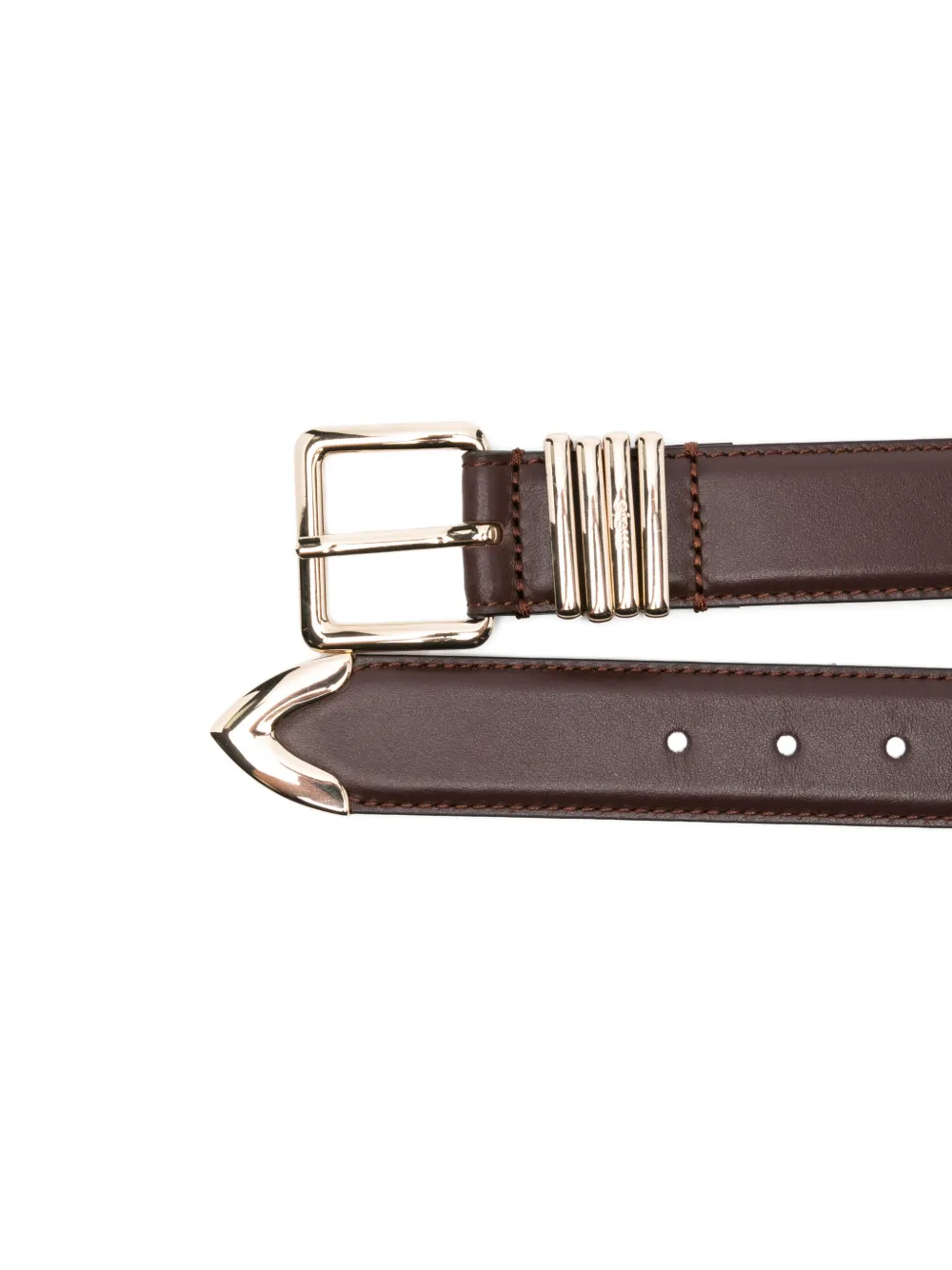 Maje Leren riem - Bruin