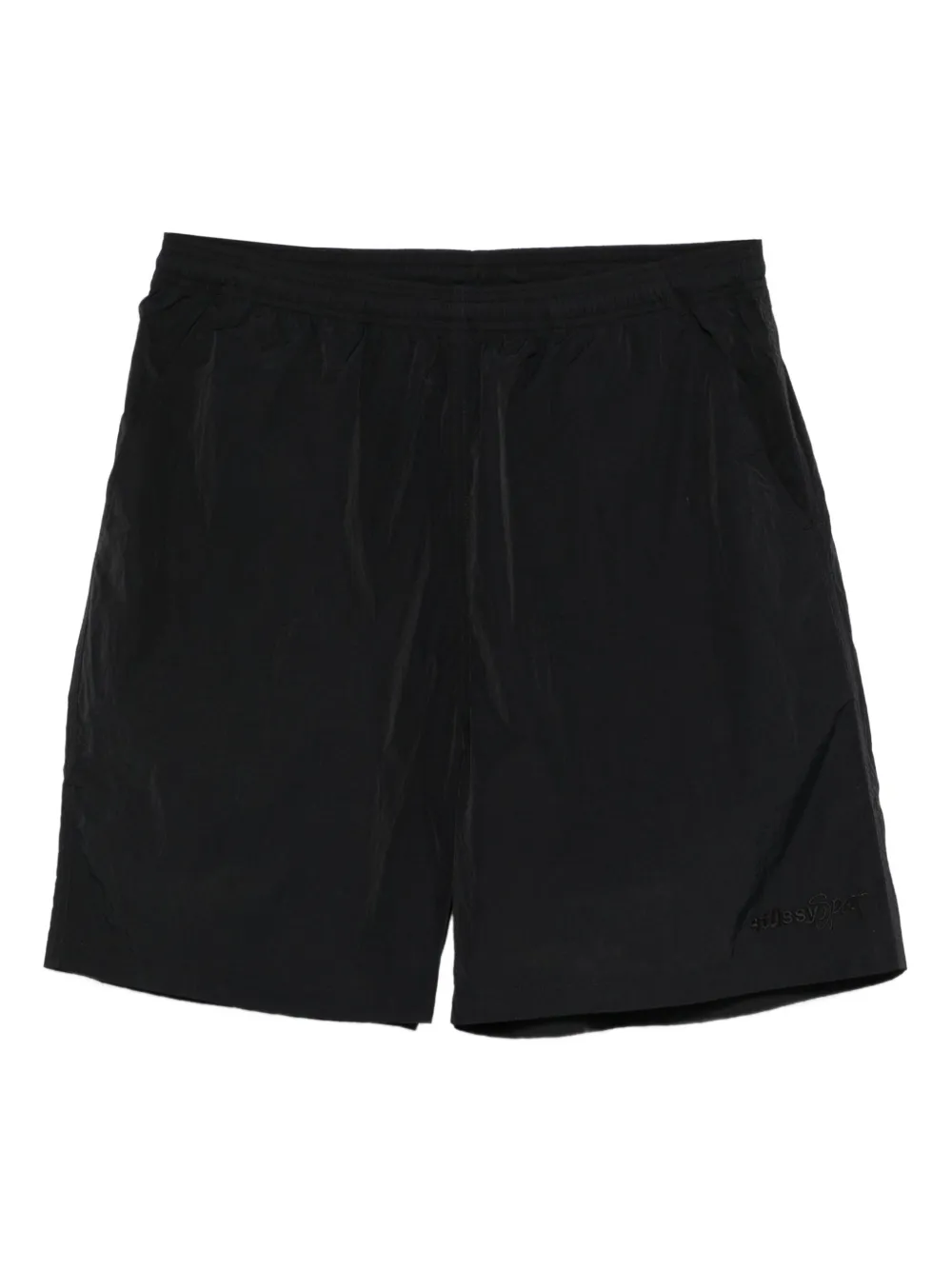 Stüssy Shorts met geborduurd logo Zwart