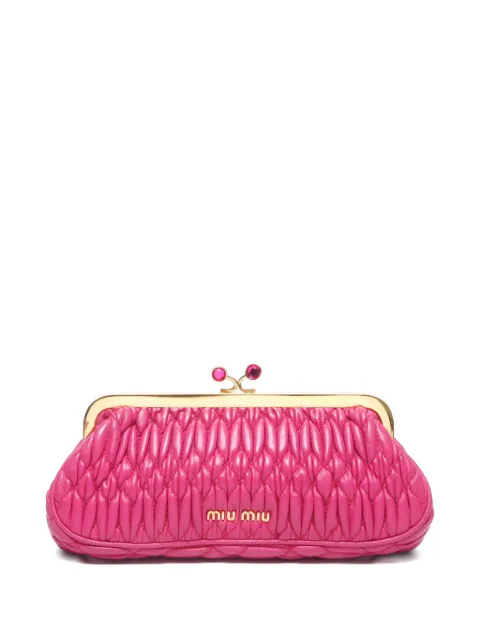 Miu Miu Pre-Owned 2000-2020s Matelassé clutch bag