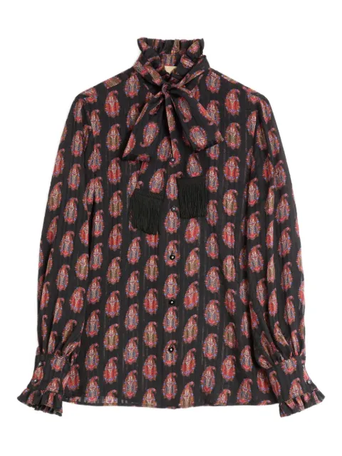 Valentino Garavani bow-tie printed blouse