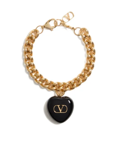 Valentino Garavani gold-tone chain bracelet with heart charm