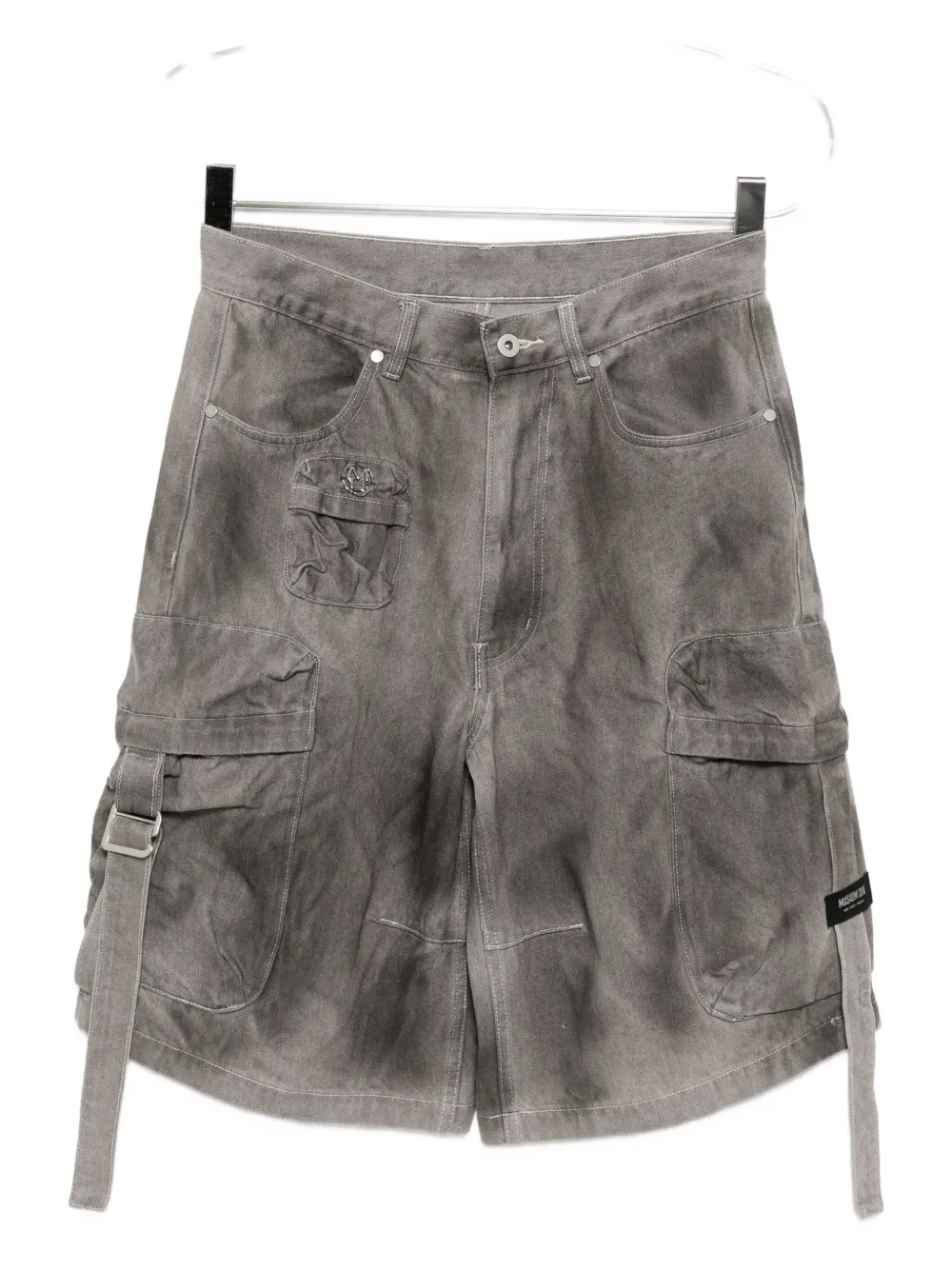 Musium Div. Cargo shorts met vervaagd effect Grijs
