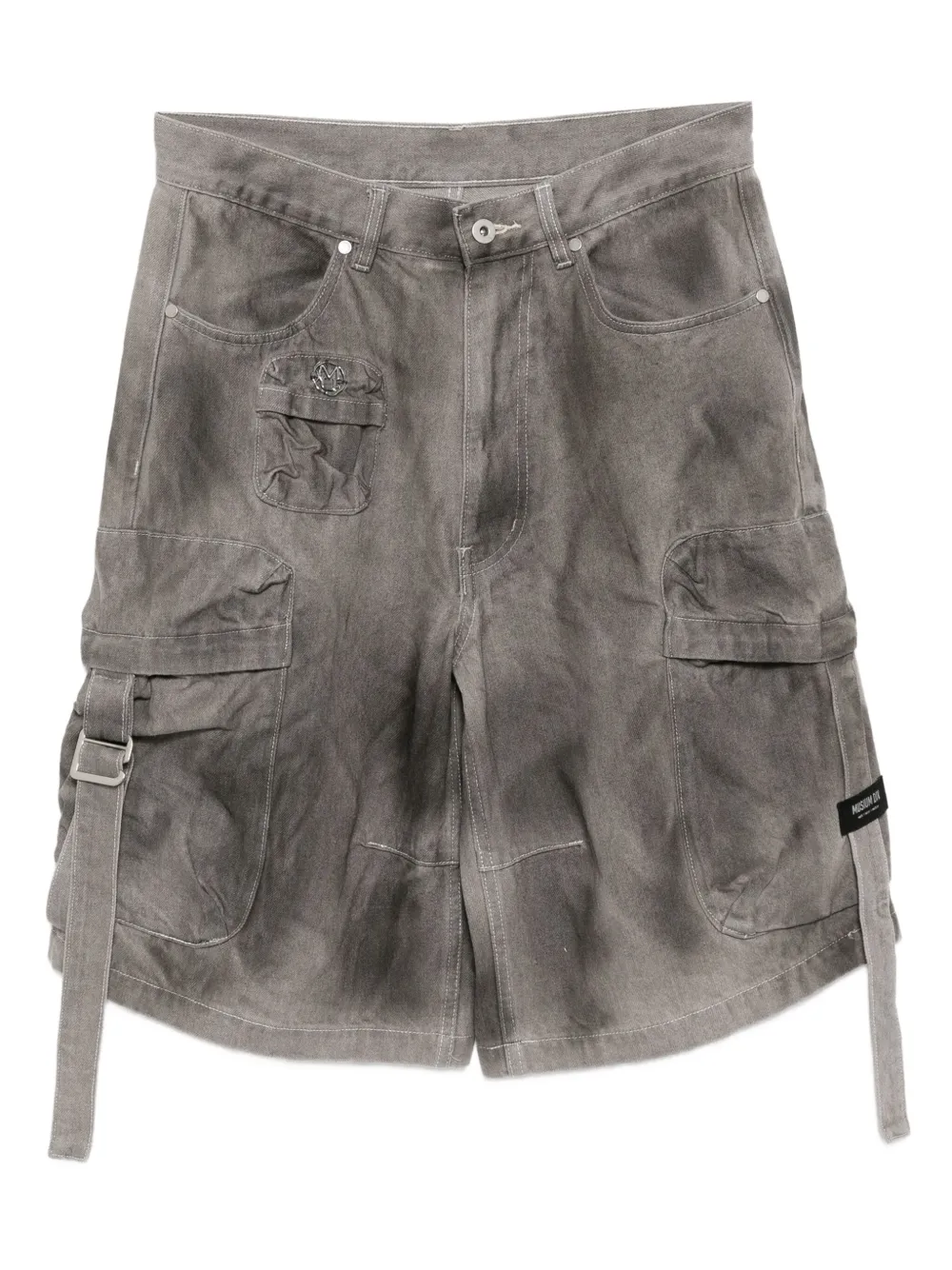 Musium Div. Cargo shorts met vervaagd effect Grijs