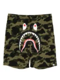 A BATHING APE® 1st Camo Shark track shorts - Green