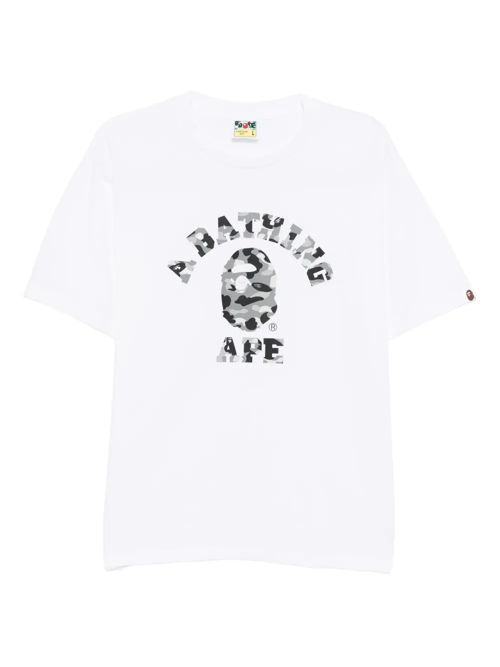 A BATHING APE T-shirt met print Wit