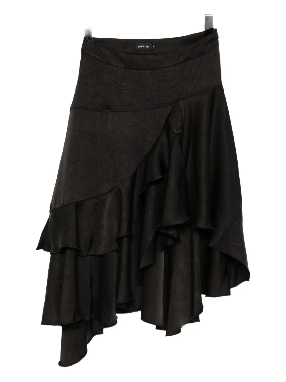 Tout a coup Rok met ruches Zwart