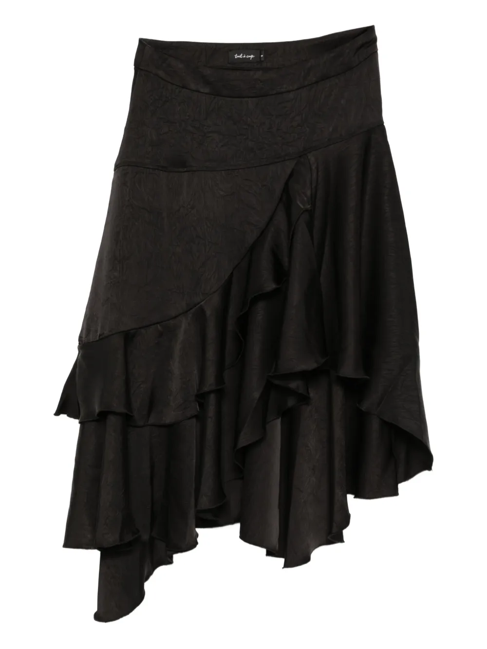 Tout a coup Rok met ruches Zwart